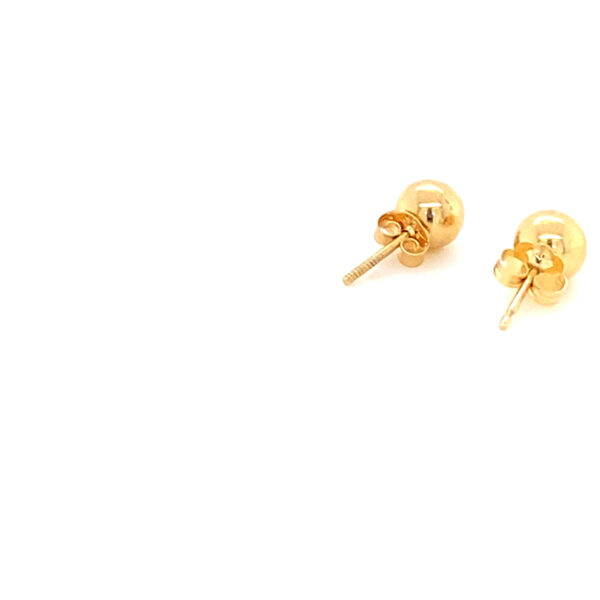 Vintage Gold Earrings: 0.43g 14K Yellow Gold - Image 3