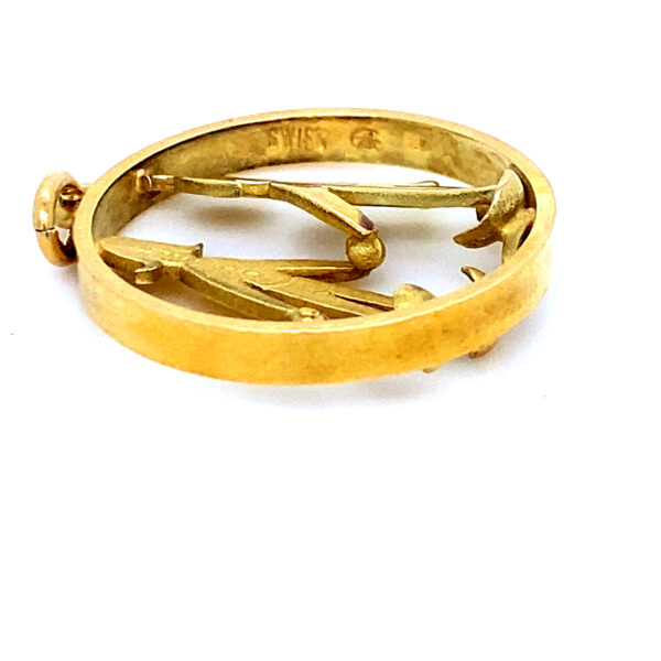 18K Yellow Gold, Gubelin 18K Gemini Charm Circa 1980 - Image 2
